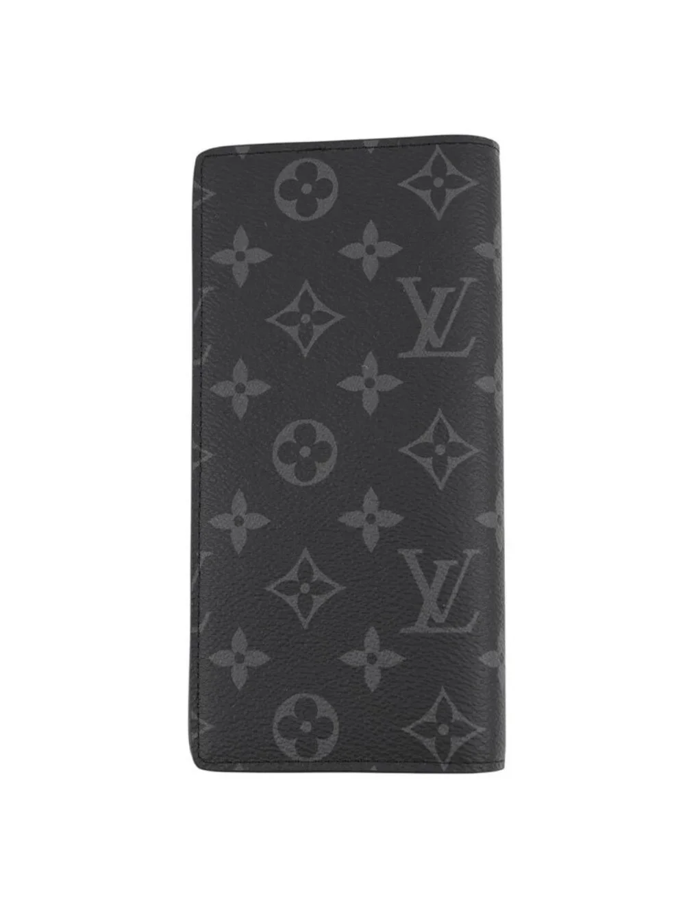 Louis Vuitton Wallet Monogram Eclipse Portefeuille Brazza Black